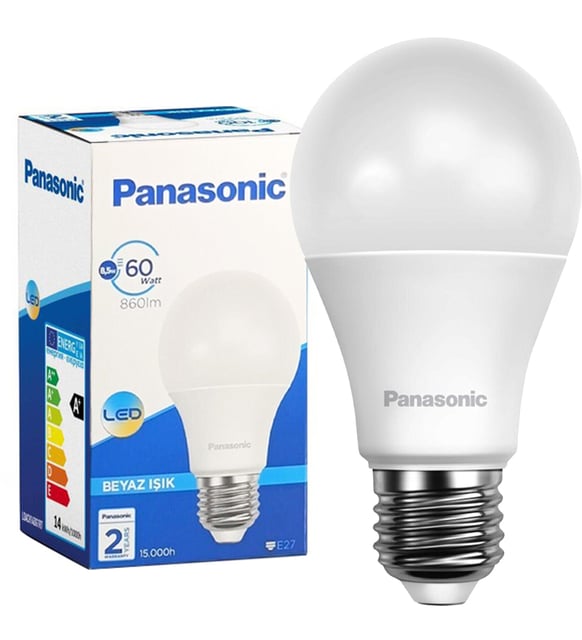 PANASONİC E27 BEYAZ LED LAMBA 8,5W 860LM 6500K